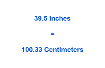 39.5 Inches in Centimetres — An Easy Manual Way of Conversion