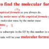 How to Find Molecular Formula?